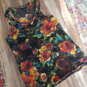 Gorgeous Floral Lace Tank Top